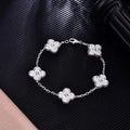 VAB56  Women's mini full diamond five flower bracelet jewelry