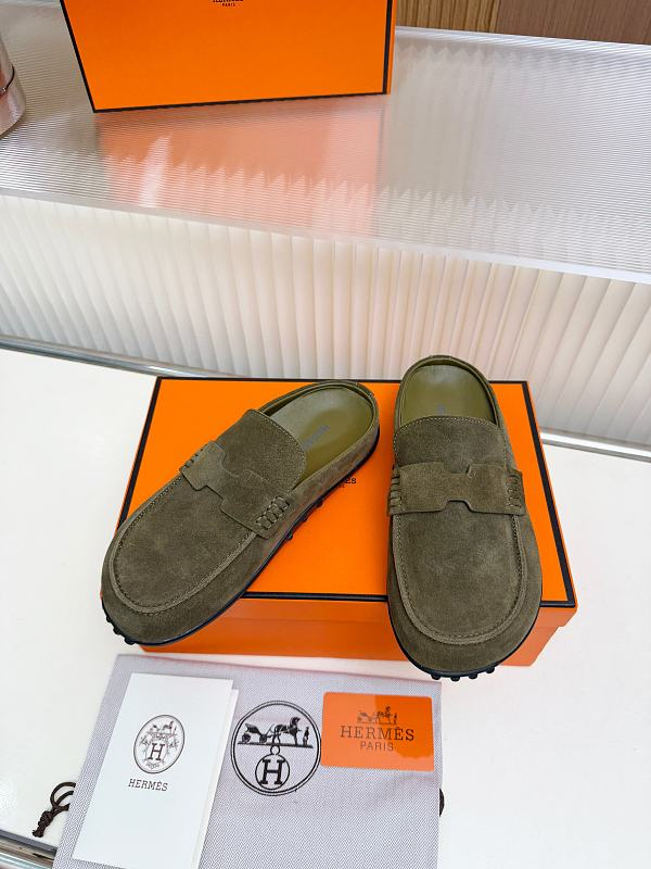 OHS2 Women slipper Leather Sole Shoes 35-41 with box