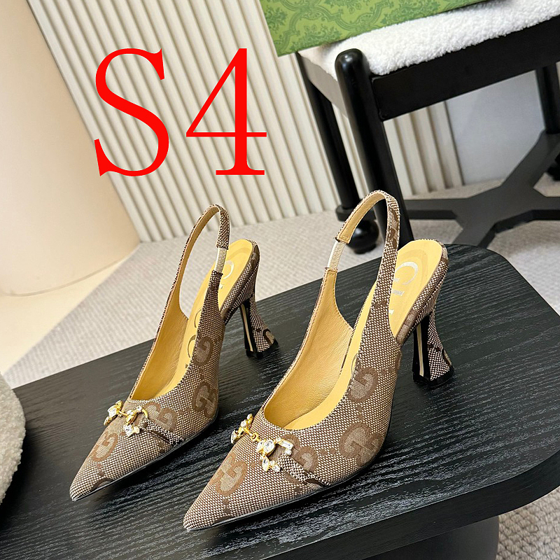 SHGS5 Leather 8.5CM Heel Women 35-42 shoes With box
