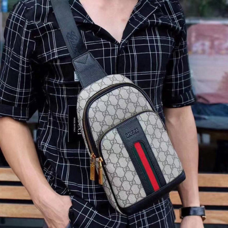 GGP22 Men Shoulder bag leather bag handbag 18-31-5CM