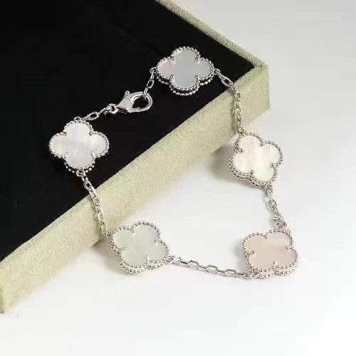 VAB100 Natural Stone 4 Flower Bracelet Premium Jewelry No packaging AAAAA quality