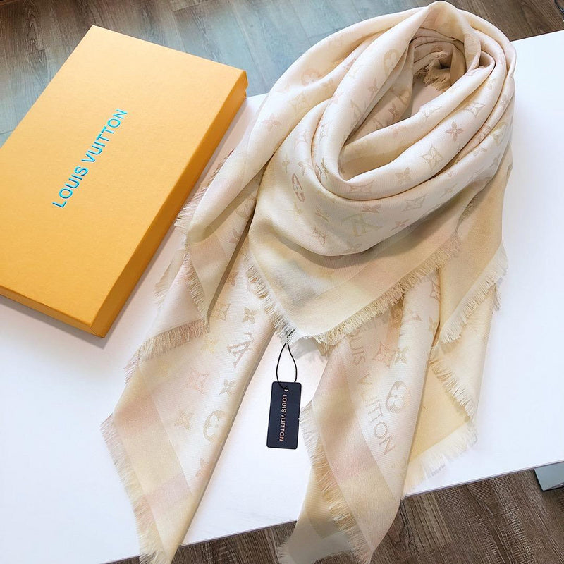 LSC3 Silk cotton 140-140CM scarf Can choose With box