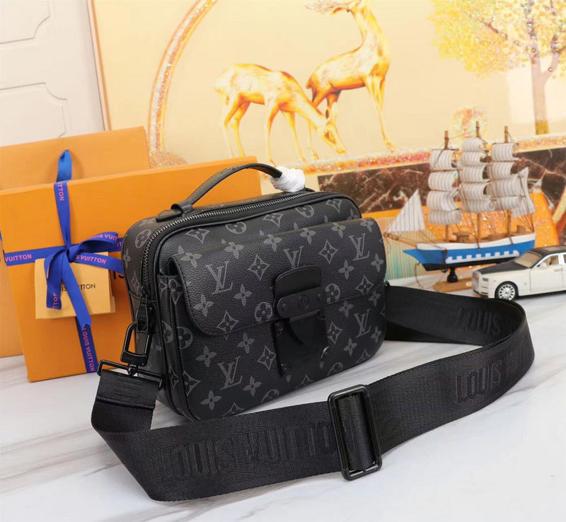 GLP066  High quality leather bag men bag  22 x 18 x 8CM for women and men