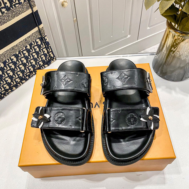 MLS11 Slippers Women Leather shoes 35-40 With box