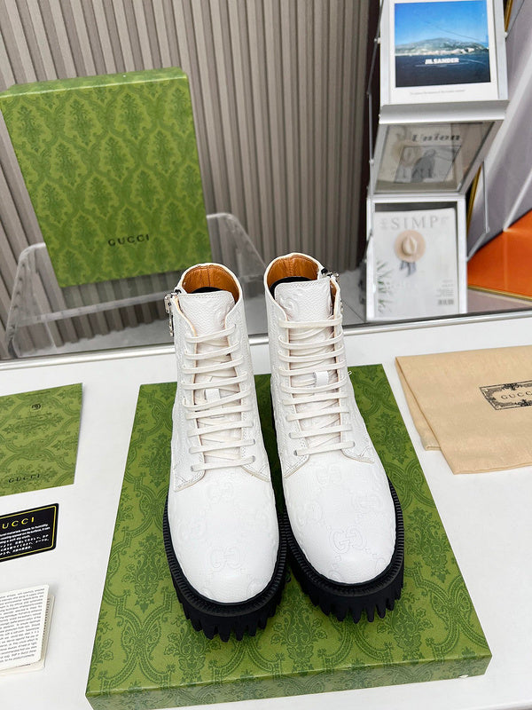HJGS1 Leather Shoes Women 35-41 with box