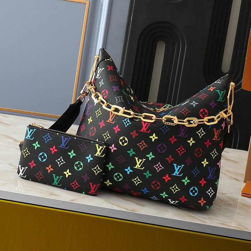 XFLP18 Leather Bag 38-33-10CM Shoulder Bags