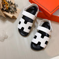 MJHS12 Leather slippers Man and Women shoes 35-45 With box