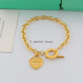 TB51 Bracelet Classic bracelet 316L steel and gold plate jewelry