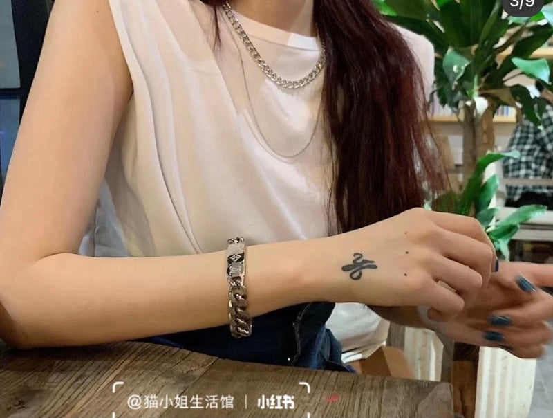 LVL095 Bracelet 316L steel plating gold Jewelry