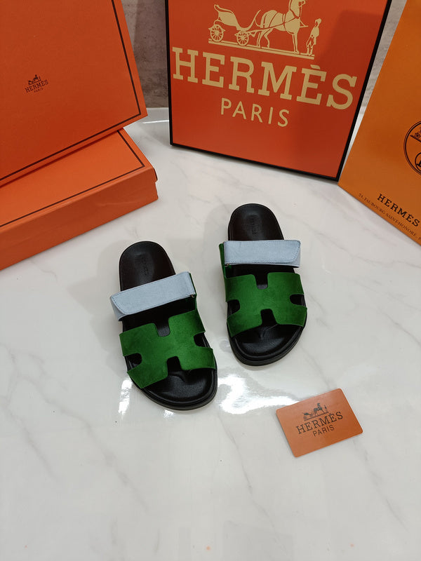 MJHS0 Leather slippers Man and Women shoes 35-44 With box