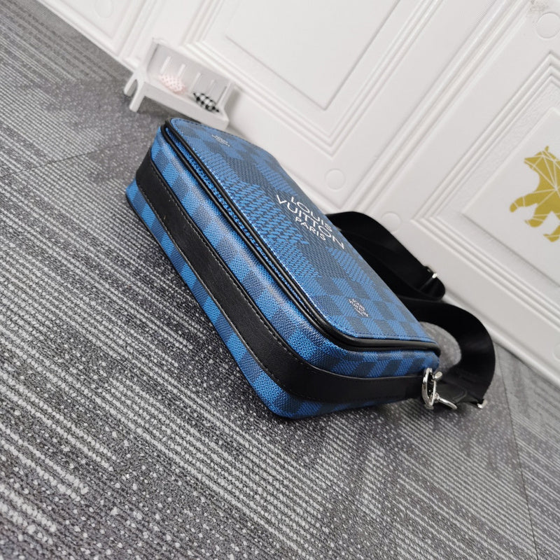 LLP84  Men Leather Bag 23.5 x 14.0 x 5.0CM high quality