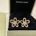 VAE31  New Sunflower Starry Sky Flower Earclap Jewelry