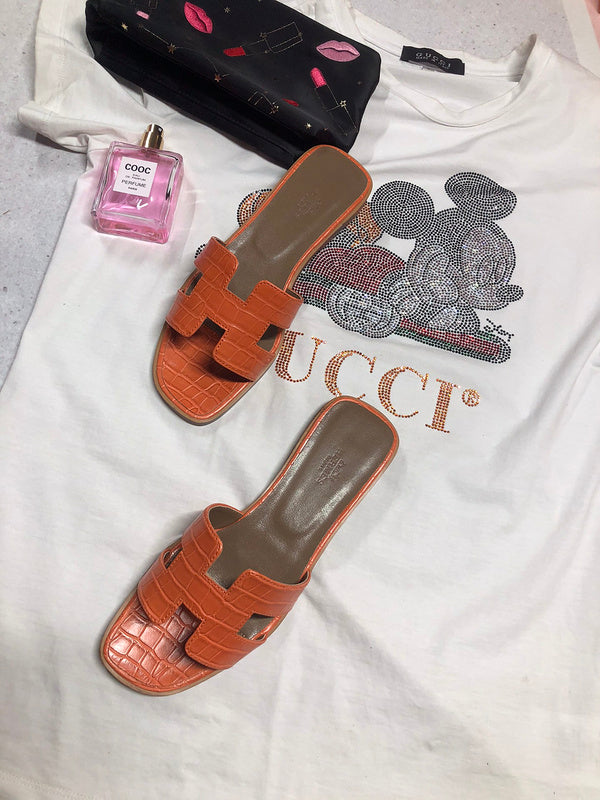 OHS02 Couples slipper Leather Shoes 35-42 with box