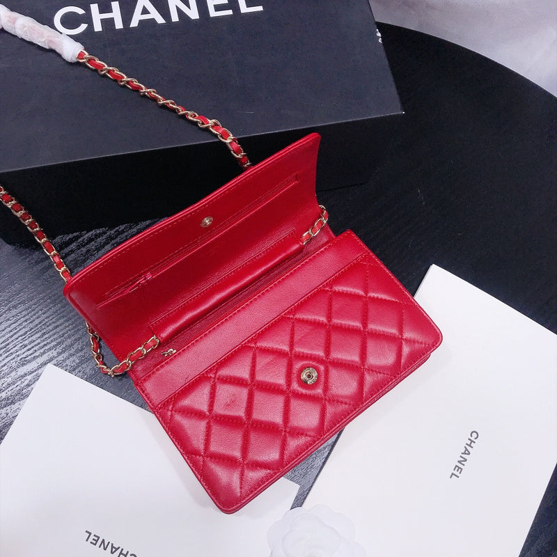 XCP018 Bag leather 19-13-4CM Bag Gold