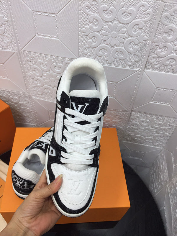 LLS1 High quality leather shoes women 35-41 or man 40-45 with box