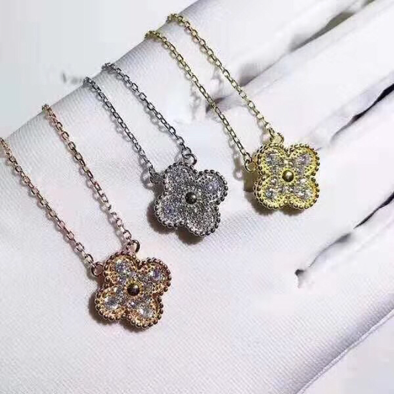 VAN61  Women's Full Diamond Necklace Jewelry