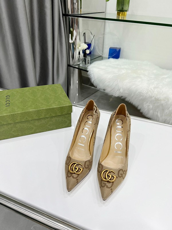 SHGS7 Leather 8.5CM Heel Women 35-42 shoes With box