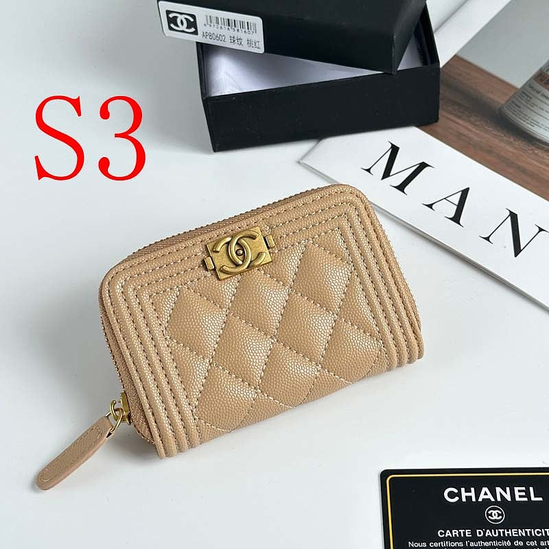 LCP74 Card bag 11-7.5CM Leather Wallet with box